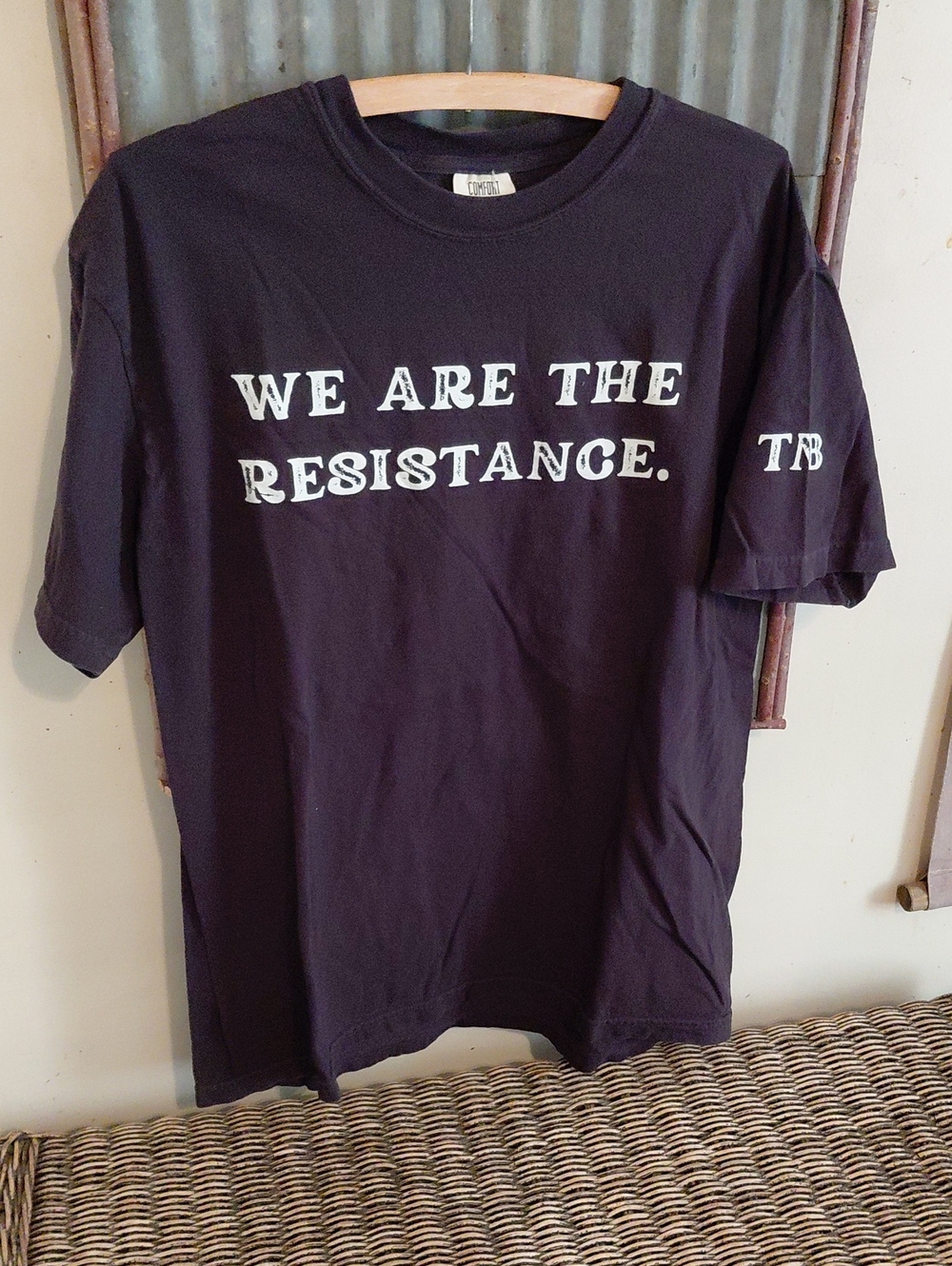 Comfort Colors Unisex Black "We Are The Resistance" Graphic Tee